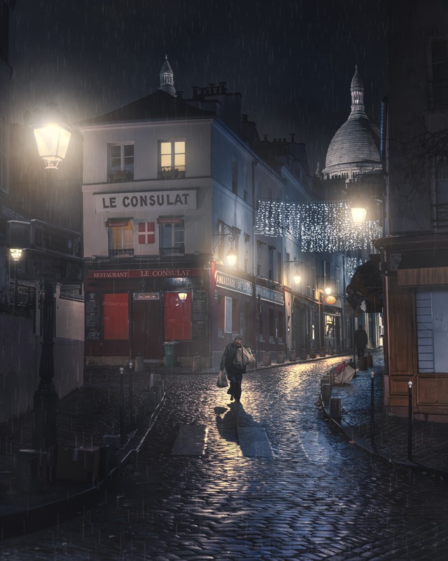 A Rainy Night in Paris - Tired in the Rain